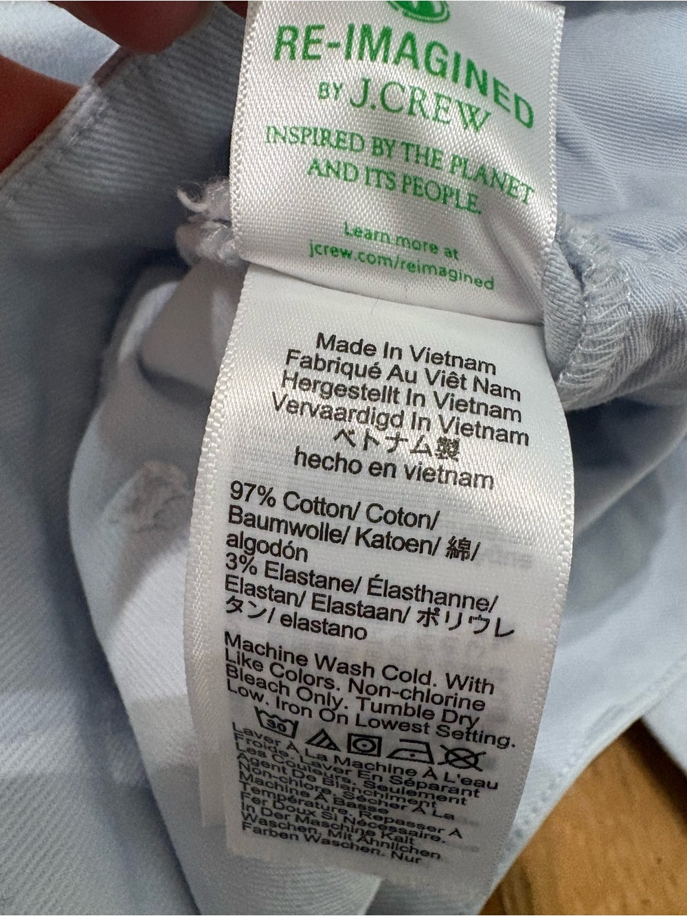 J.Crew Flare Pant Washed Twill Pastel Blue 28 Coastal Granddaughter - Picture 13 of 14